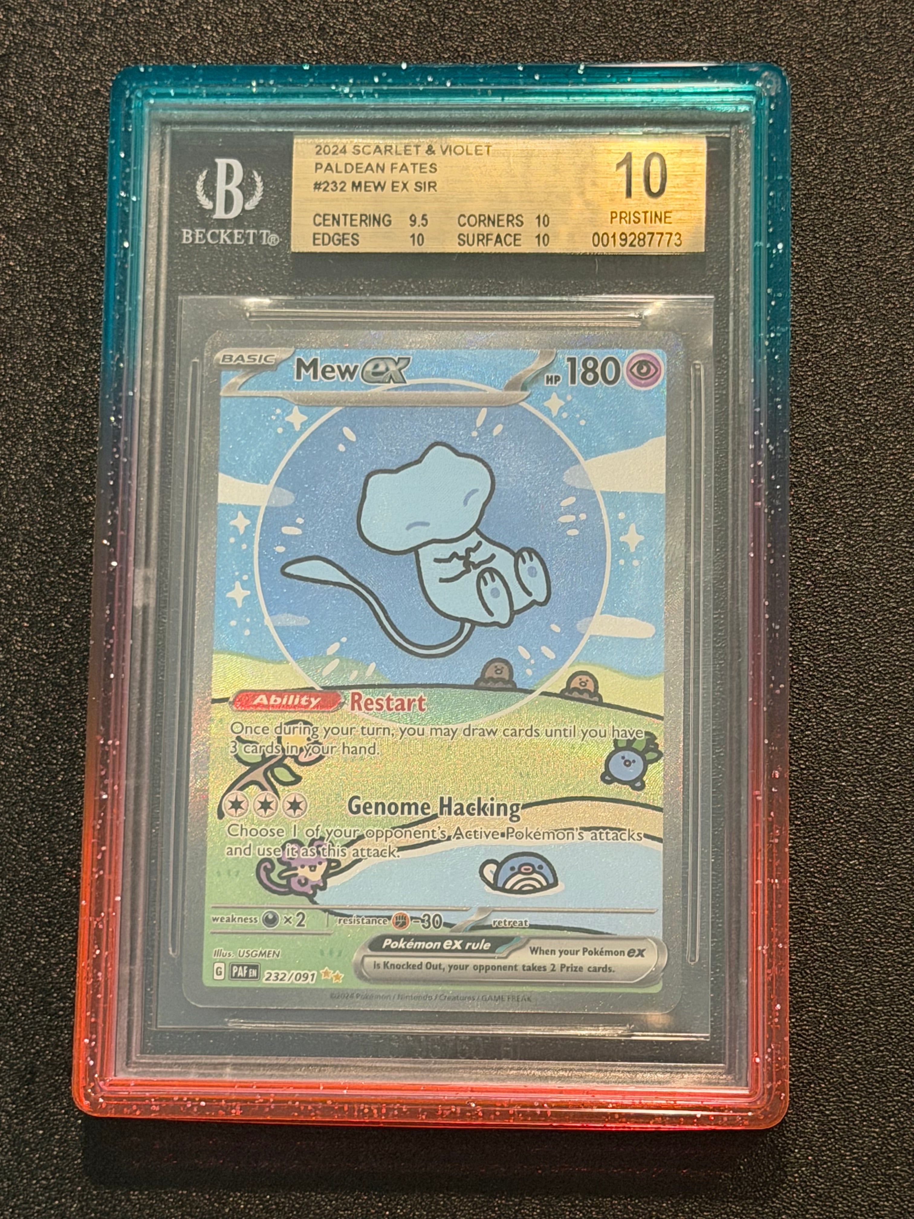 BGS 10.0 Mew ex — Paldean Fates #232/091