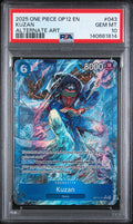 PSA 10 KUZAN (ALTERNATE ART) — ONE PIECE OP12-LEGACY OF THE MASTER #043 (2025)