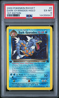 PSA 6 DARK GYARADOS-HOLO (1ST EDITION) — POKEMON ROCKET #8 (2000)