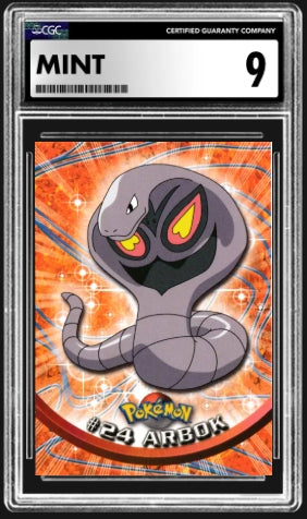 CGC 9.0 Arbok (Chrome) — Topps Series 1 #24