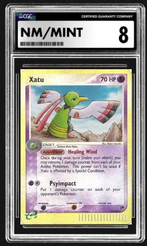 CGC 8.0 Xatu — EX Sandstorm #55